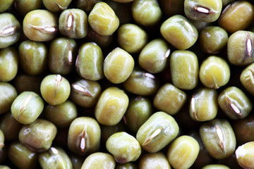 close up of mung bean texture background