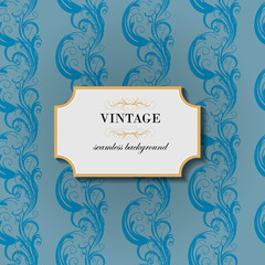 Vintage seamless background. Vector