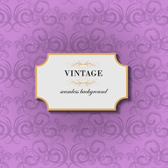 Vintage seamless background. Vector