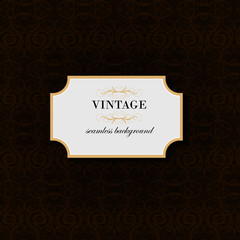 Vintage seamless background. Vector