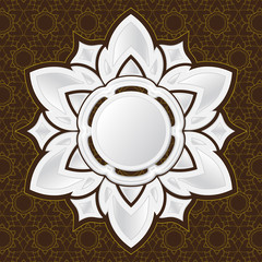 Line thai pattern art vector illustration