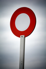 Winning finish post at horse racing venue
