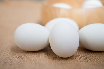 Salty duck egg in market