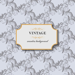 Vintage seamless background. Vector