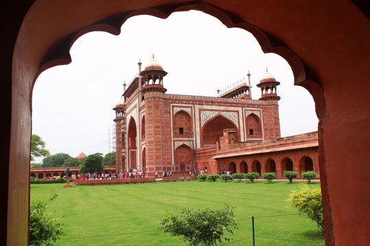 Main Entrance to Taj Mahal - Monument of love, Agra India