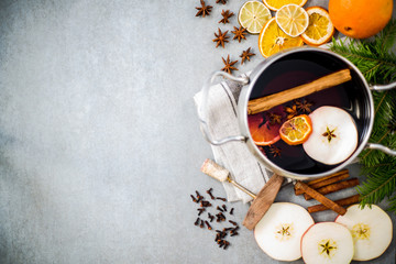 Christmas warming mulled wine