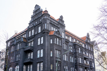 Fototapeta premium Beautiful street view of Traditional old buildings in Berlin