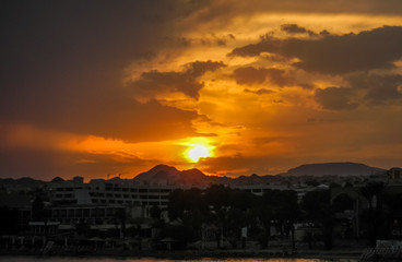 Obraz premium Sunset in Eilat