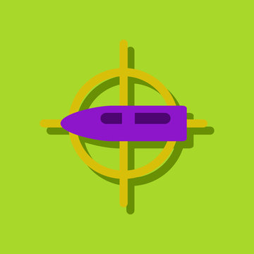 recommend clip art: flat vector icon design collection aim on bullet in sticker style