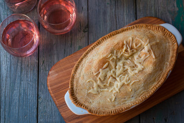 Pie with cheese