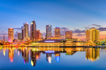 Fototapeta na wymiar Tampa Florida Skyline