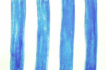 Watercolor hand painted brush strokes, line, banners. on white b