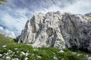 The canyon of the national park of Paklenica in Croatia.