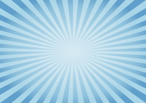 Abstract Blue rays background. Vector 