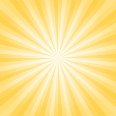 Abstract bright soft Yellow rays background. Vector EPS 10, cmyk.