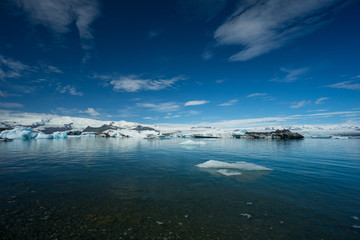 Iceland - Melting ice blocks on glacier lake