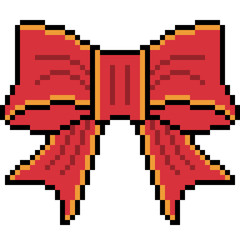 vector pixel art ribbon