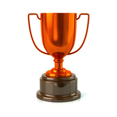 Bronze trophy cup