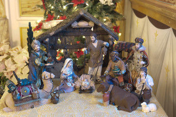 Christmas nativity scene