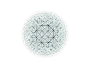 Geometry of Space series. Visually attractive backdrop made of conceptual grids curves and fractal elements suitable as element