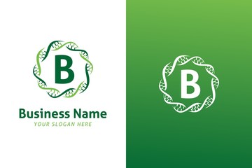 DNA Illustration Logo Vector