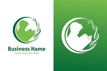 Smart DNA Illustration Logo Vector