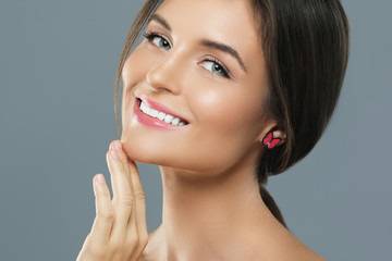 Portrait of a happy and beautiful woman