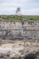 Tarifa, Spagna: il faro di Punta de Tarifa (Punta Tarifa), il punto pi&ugrave; meridionale della penisola iberica e dell'Europa continentale 