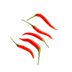 Cayenne pepper, Red chili isolated on white background