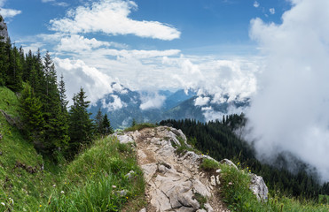 Fototapeta premium The mountains of Alps in Bavaria, Germany