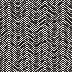 Seamless pattern with hand drawn brush strokes. Ink doodle illustration. Geometric monochrome vector pattern.