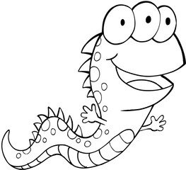 Cute Monster Vector Illustration Art