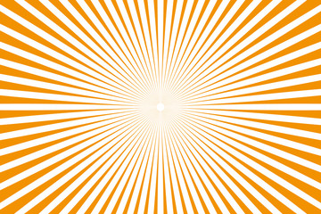 Yellow sunburst background. Vector.