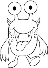 Cute Monster Vector Illustration Art