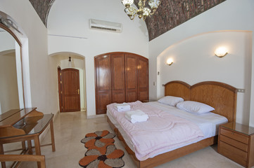 Interior design of bedroom in house