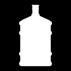 Dispenser large bottles white color icon .