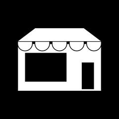 Store white color icon .