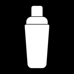 Shaker white color icon .