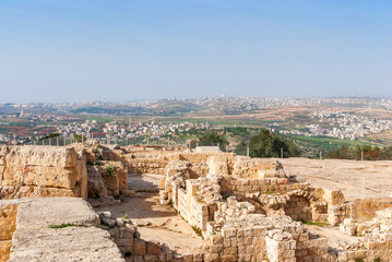Fototapeta na wymiar Tomb of the Prophet Samuel, near Jerusalem in Judea Desert,