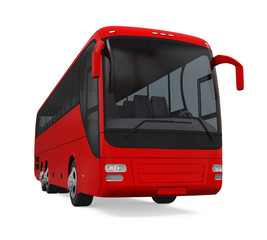 Obraz na płótnie Canvas Coach Bus Isolated