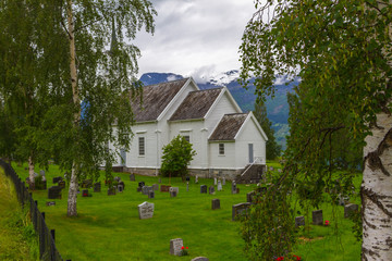 Fototapeta na wymiar Lonely Norwegian church