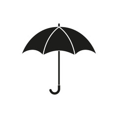 Umbrella icon in flat style. Vector.