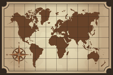 Fototapeta na wymiar World. Map.