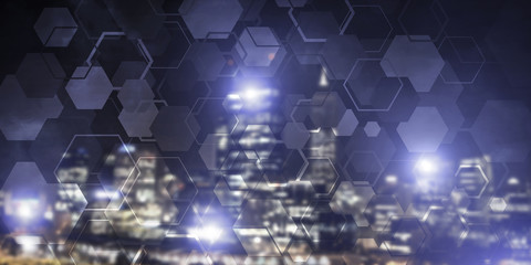 Wireless connection or networking concept as means of communicat