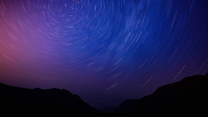 glow and trails, gold creek pond