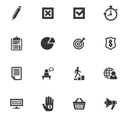 Business icons set