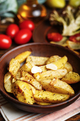 baked potato on a plate
