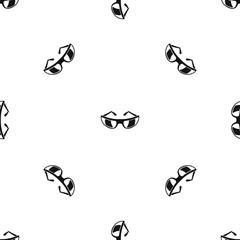 Sunglasses pattern seamless black
