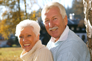 senior couple in Autumn