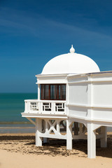 Old resort on the beach of Caleta, Cadiz, Andalusia, Spain © estionx
